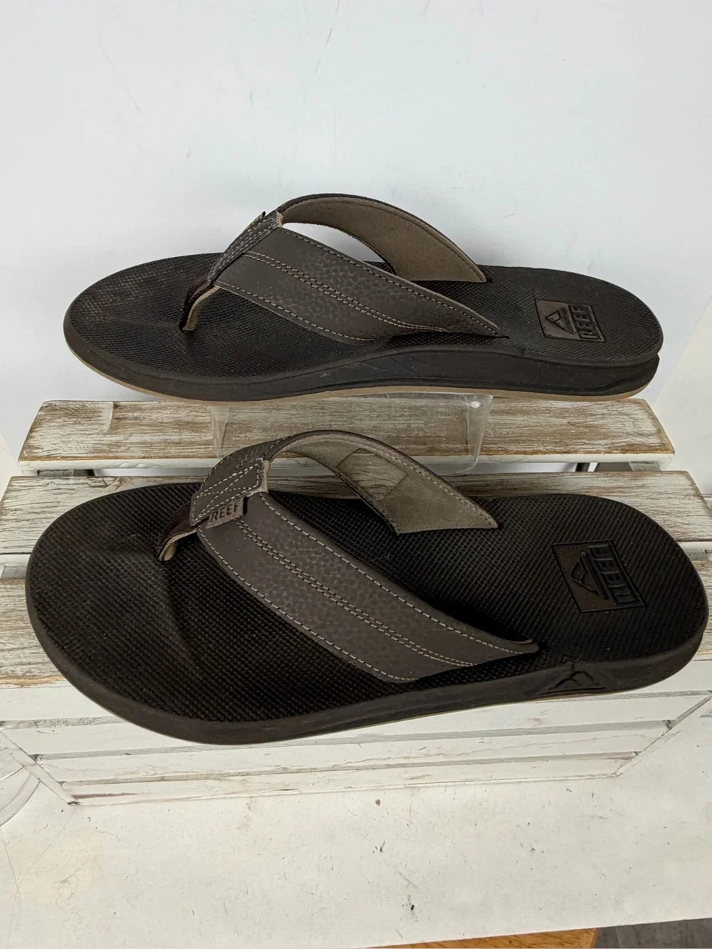 Reef Element TQT Flip-Flops textured synthetic straps men’s size 10